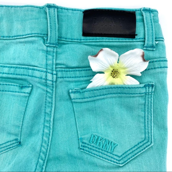 LIKE NEW DKNY Teal Jegging Jeans, 2T - Picture 6 of 10